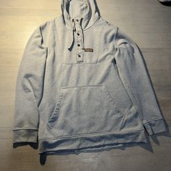 Patagonia Men’s Light Gray Hemp Hoody Sweatshirt Size Medium