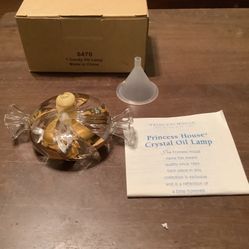 Vintage Candy  Crystal Oil Lamp Princess House