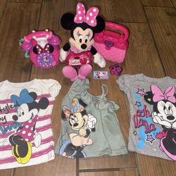 Minnie Mouse toy and T-shirt bundle 