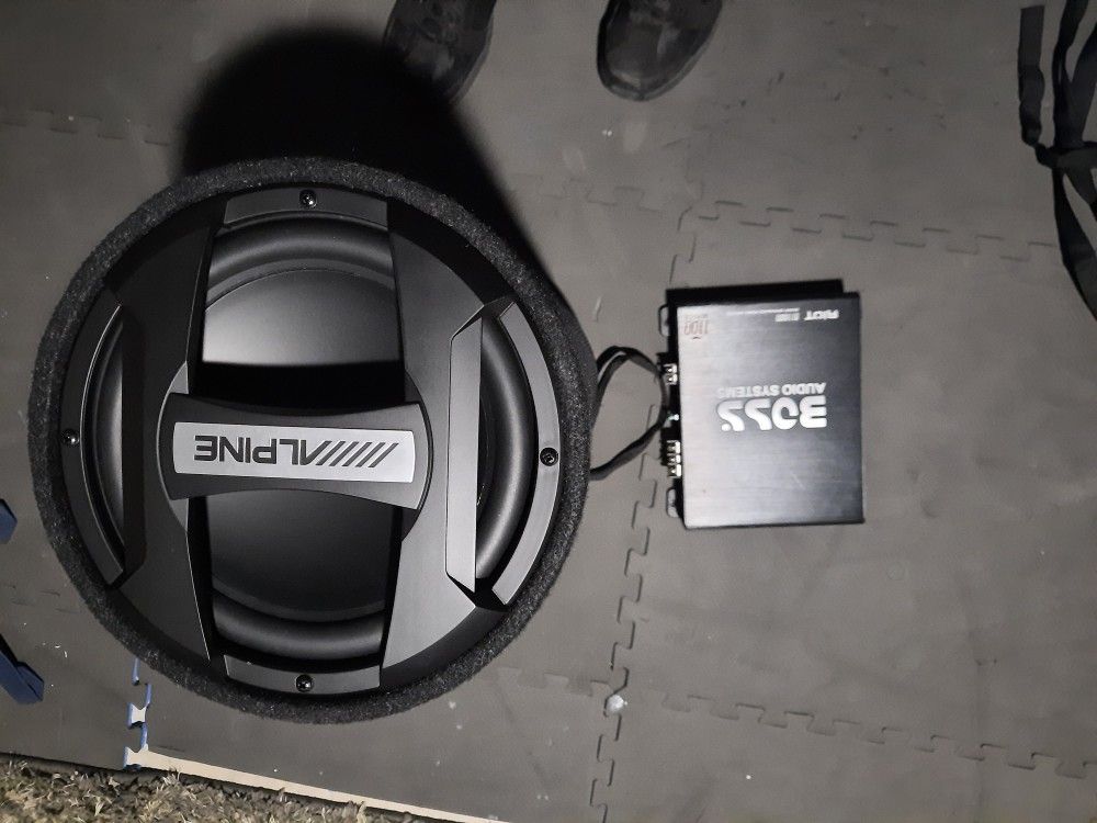 Pioneer 10 Tube Subwoofer And Boss Amp