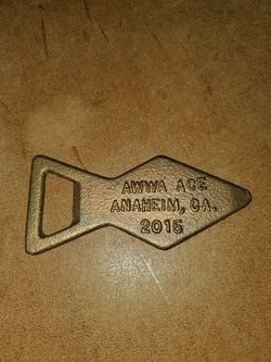 Brass Bottle Opener. AWWA ACE 2015