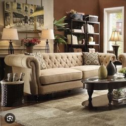 Calila chesterfield Sofa,loveseat,armchair Set Made By Birch Lane 