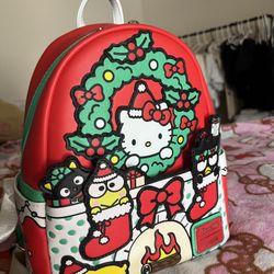Loungefly Hello Kitty Christmas Backpack 