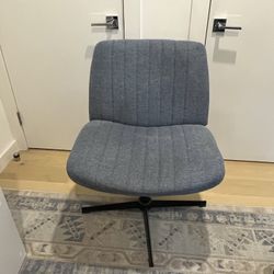 Wide Comfy Desk Chair (Blue)