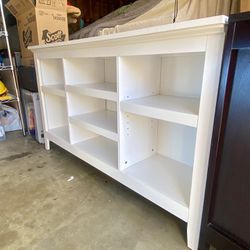 White TV Stand/Bookcase