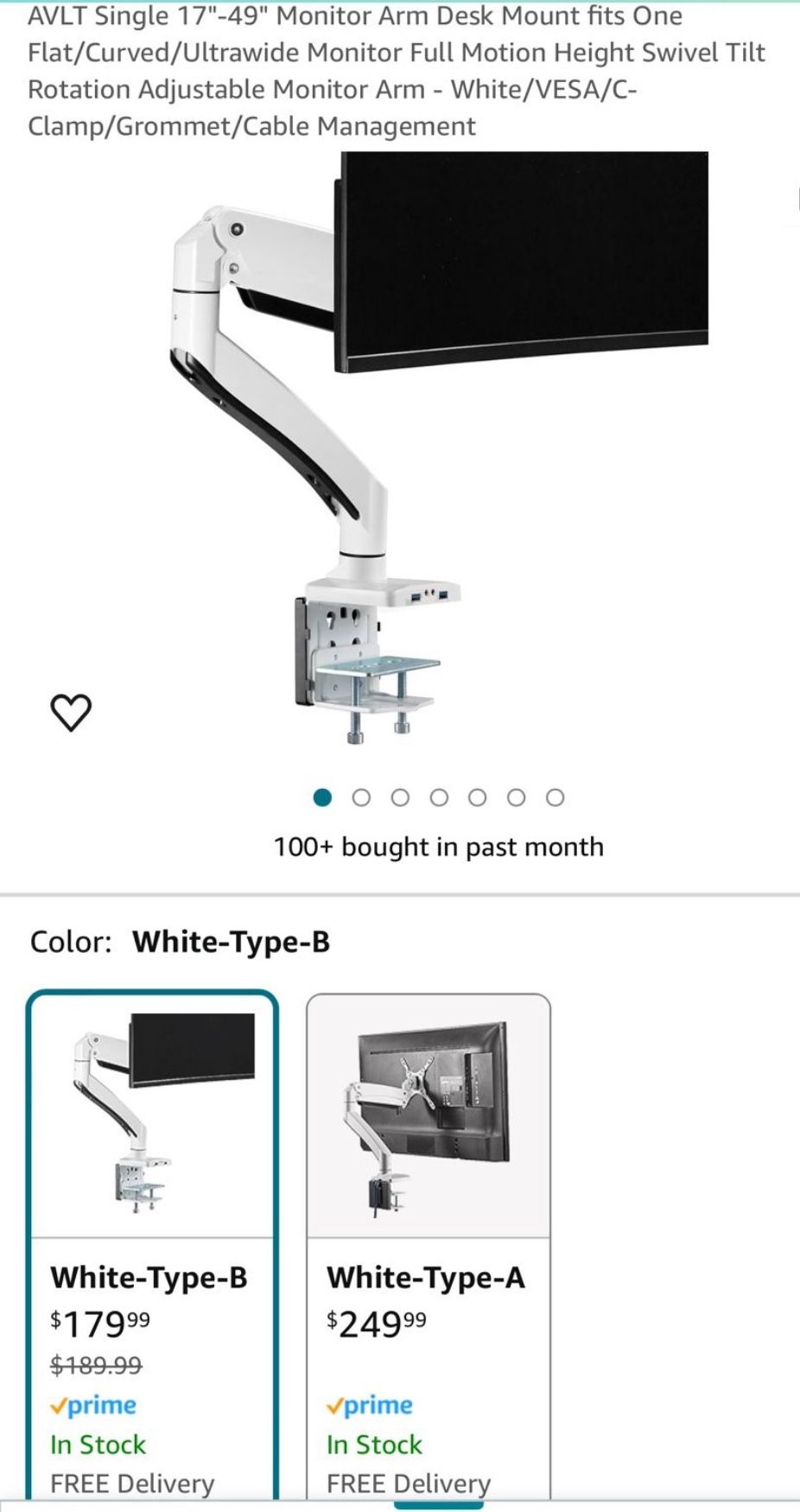 Monitor Arm Desk Mount