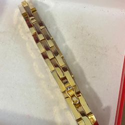 Manilla Laminada Eslabón Joyería Antigua 