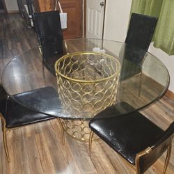 Dining TABLE GLASS TOP