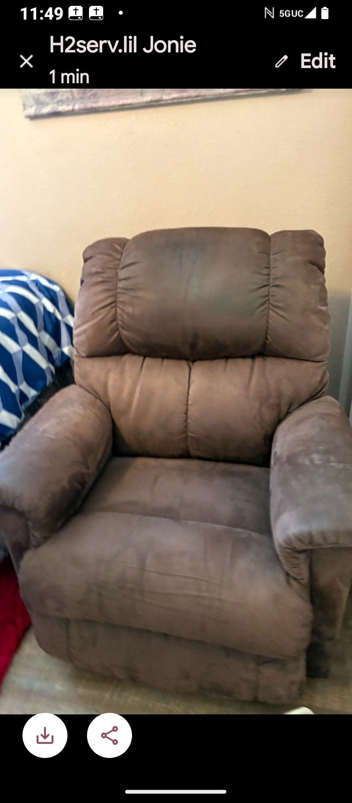 Sofa Recliner Brown