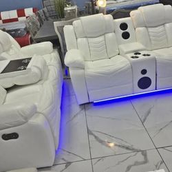 Recliner Loveseat W/ LED Lights 💡 ✅ 