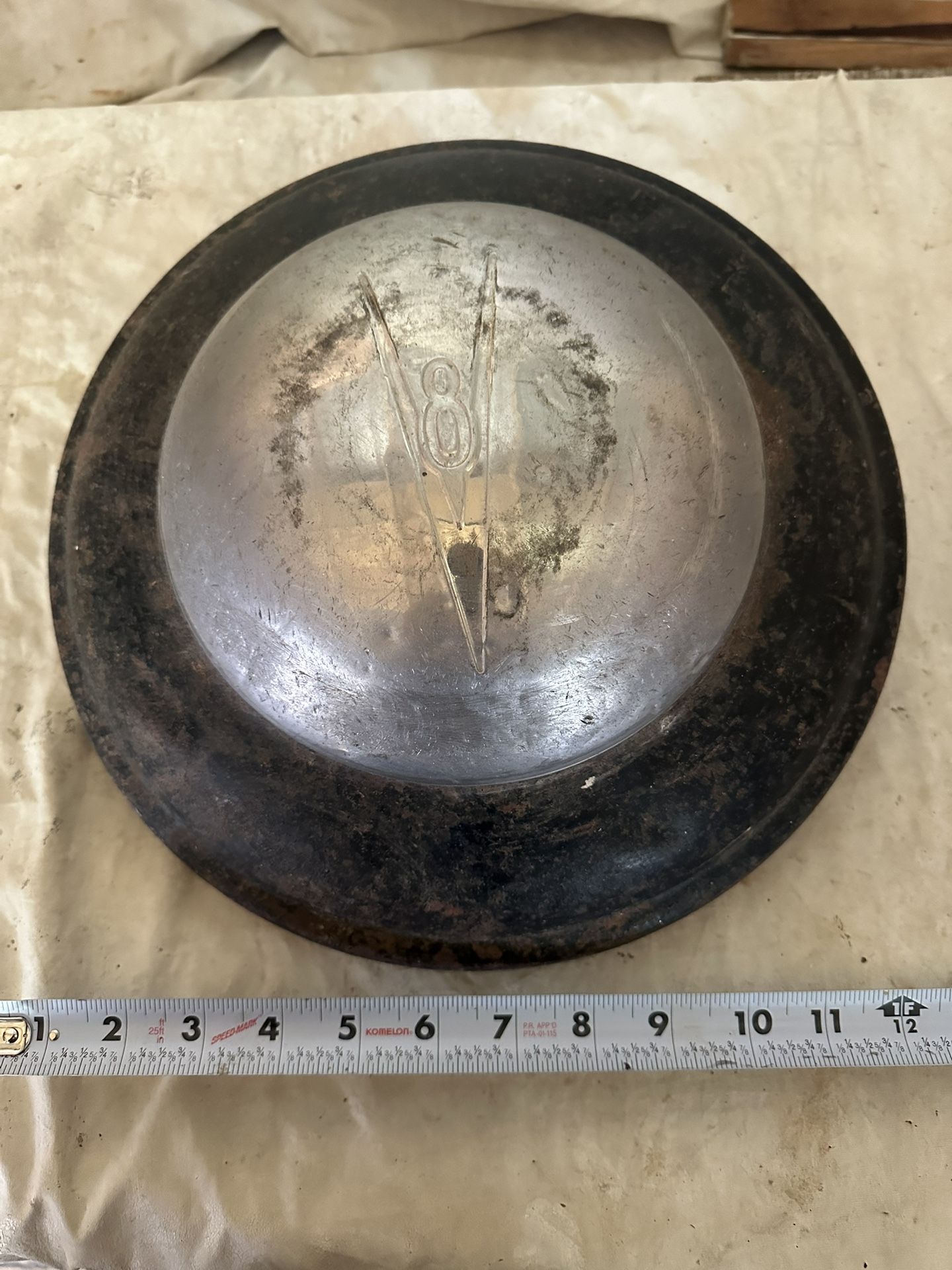 V8 Hubcap. “Dog Dish”