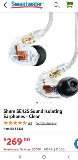 Sure 425 in ear monitors
