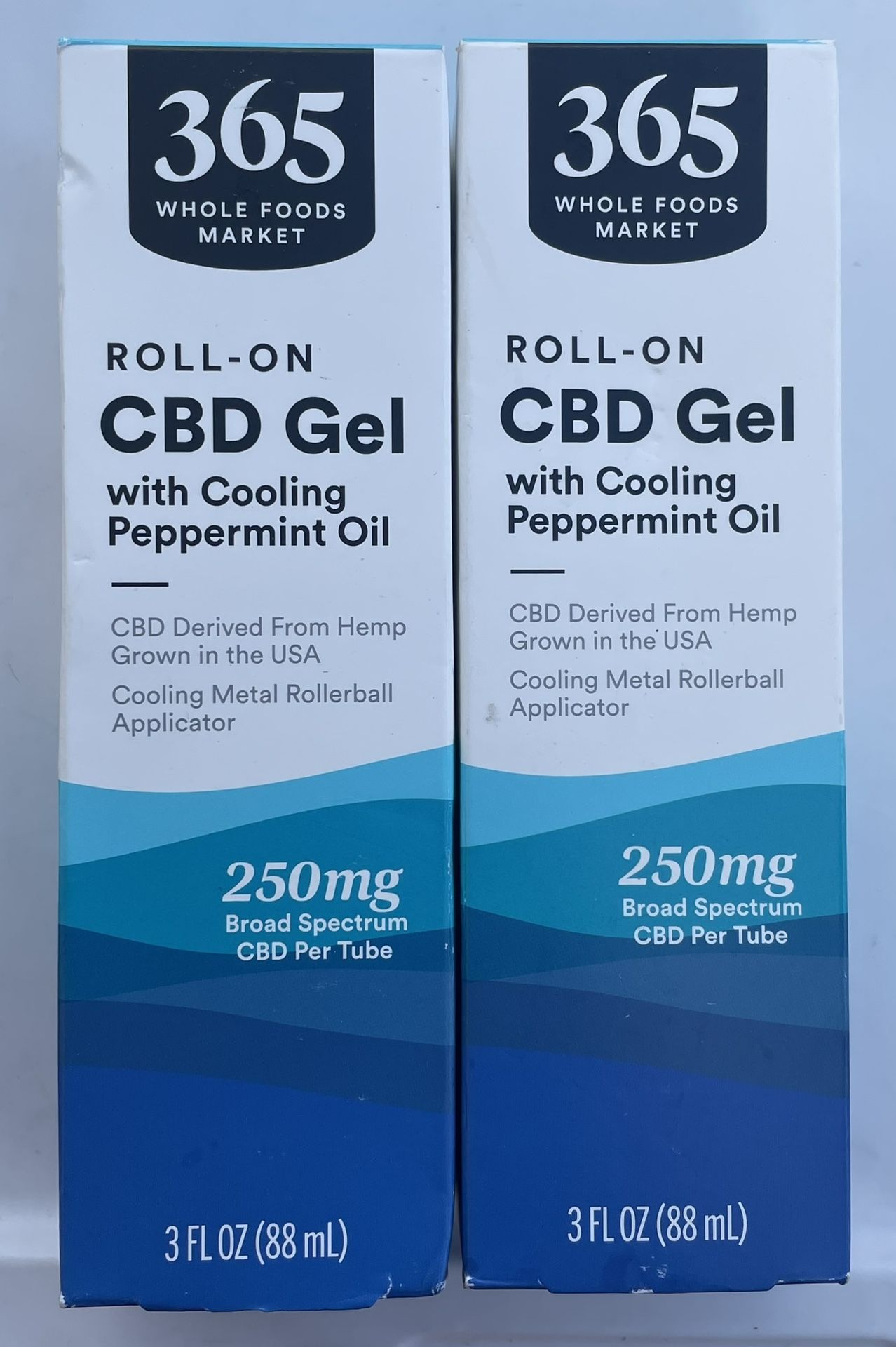365 Whole Foods Market Roll-On Gel W/ Cooling Peppermint Oil (Pack of 2)