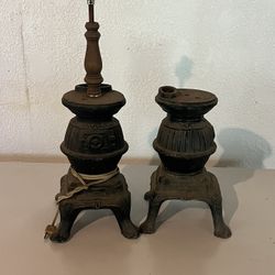 Antique Cast Iron Lamps 