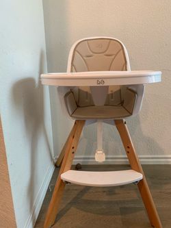 Happy Baby High Chair with Wooden Legs
