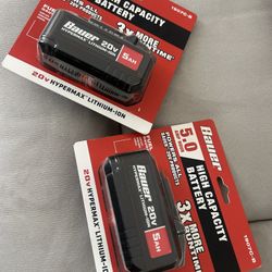 Bauer 20V 5 Amp Hour High Capacity Battery 