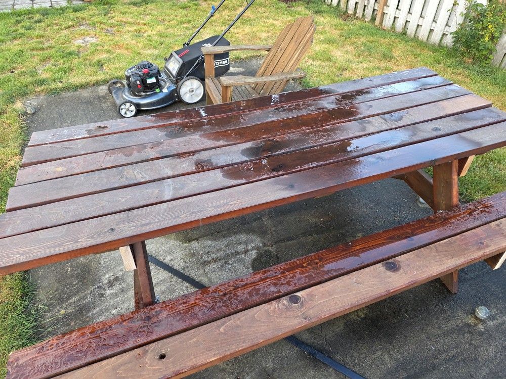 Stained Cedar Table