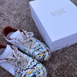 White Maison Margiela Paint Splatters | Size 11