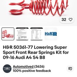 H&R Lowering Springs 