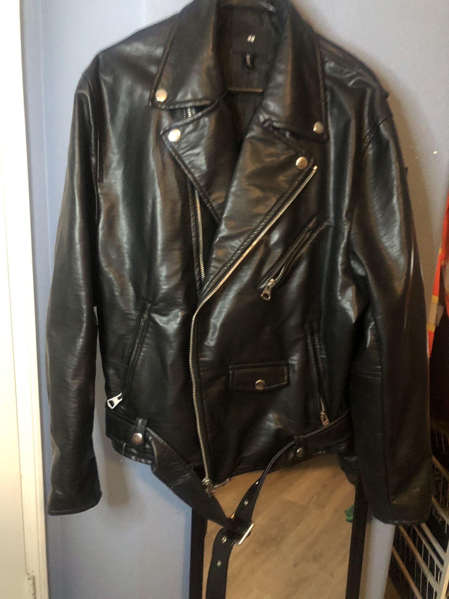 Men’s leather Jacket H&M Size L