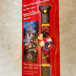 Mickey Mouse Euro Disney Coca Cola Aafes Children's Watch 1992