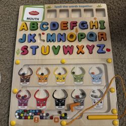 Toddler alphabet and magnet toy