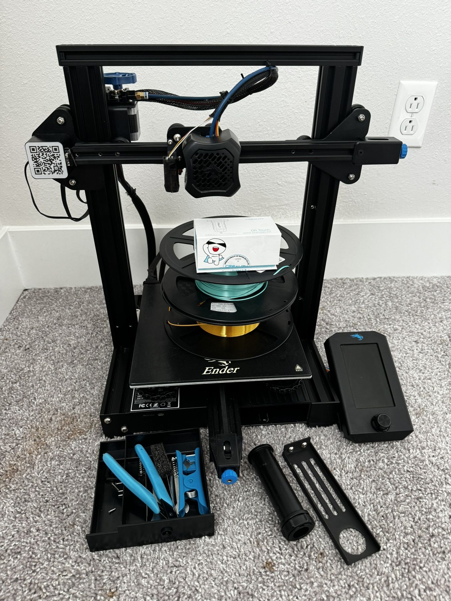 Upgraded Ender 3v2 with 8gb Sd Card