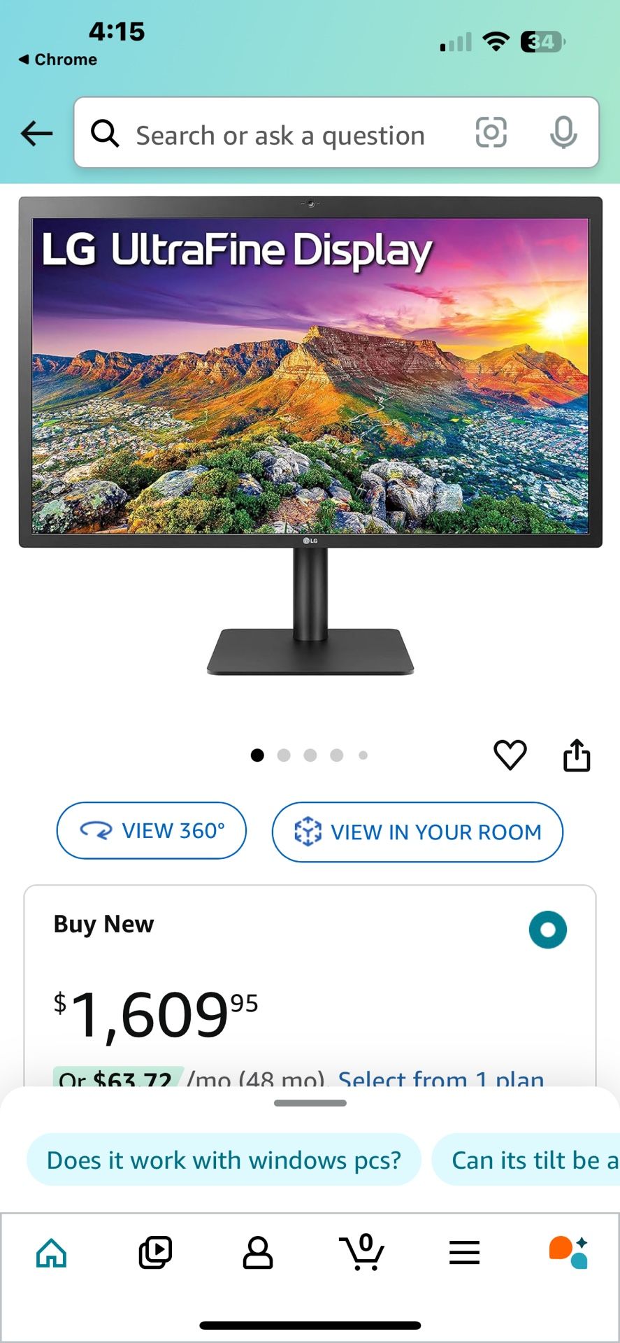 Lg Ultra fine 5k USB C Thunderbolt