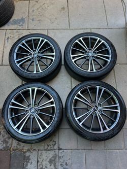 Set of Scion Fr-S 17in wheels 5x100 pattern tires 215/45r17 fit frs Toyota 86 Subaru Brz etc