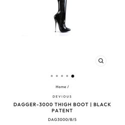 DAGGER-3000 THIGH BOOT | BLACK