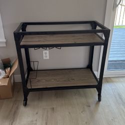 Industrial Style Bar Cart