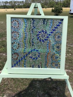 Decorated antique windows