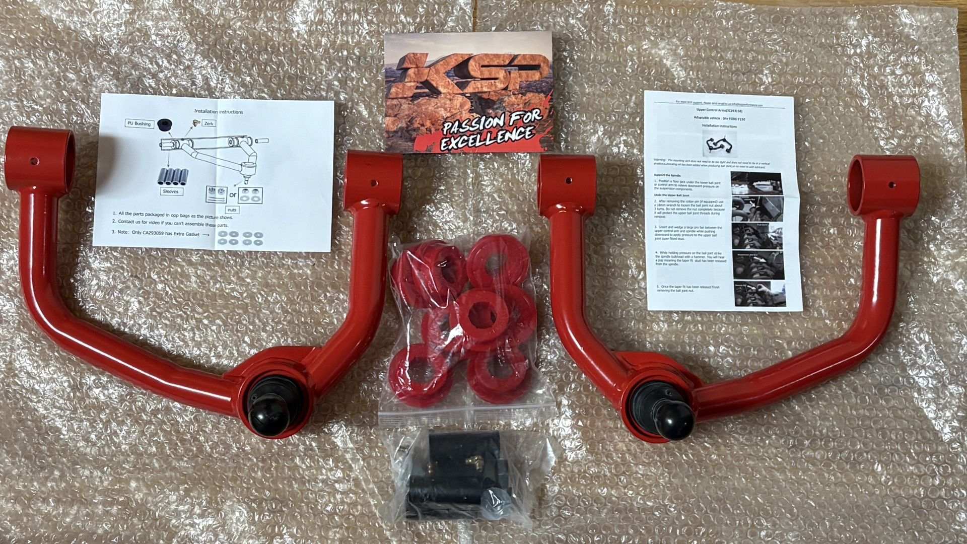 KSP PERFORMANCE 2”- 4” Upper Control Arms for 2004 - 2020 FORD F150
