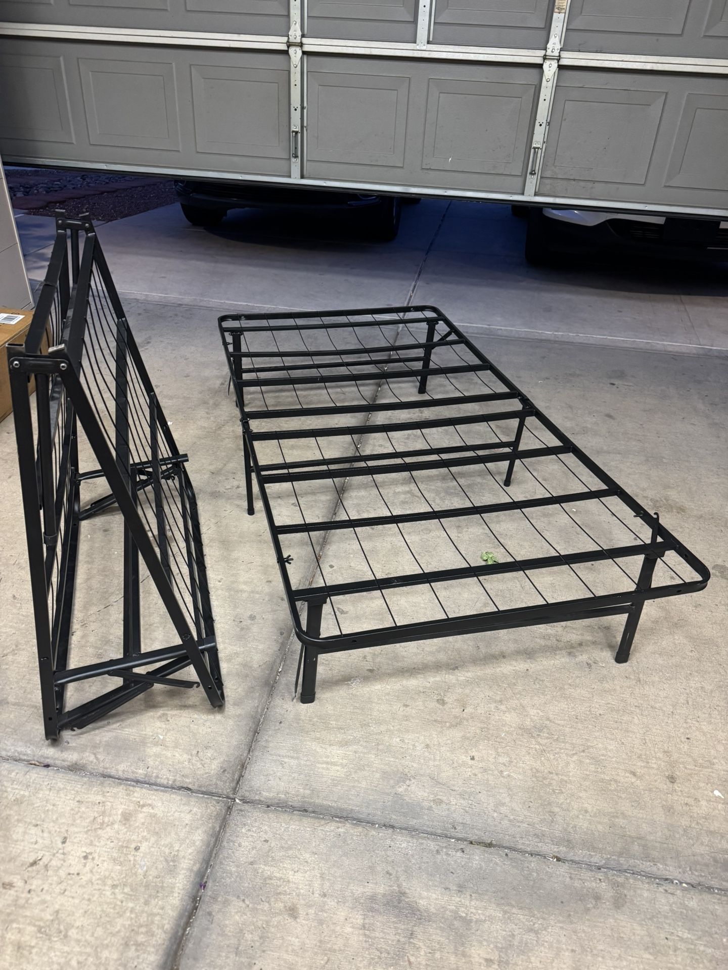 Set of two twin bed metal frame both $60