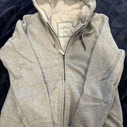 H&M Jacket w Hoodie - Size Large