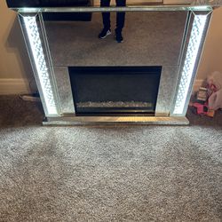 Fire place tv Stand With Coffe Table