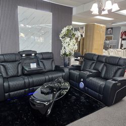 🍀🍀 Sofá LoveSeat Black