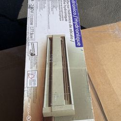 Fahrenheat PLF1504 Hydronic Baseboard Heater, 1500 Watt, 240 Volt, Beige, 70" long