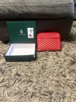 Red goyard handbag