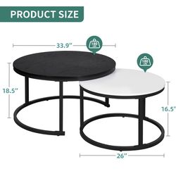 Nesting coffee tables