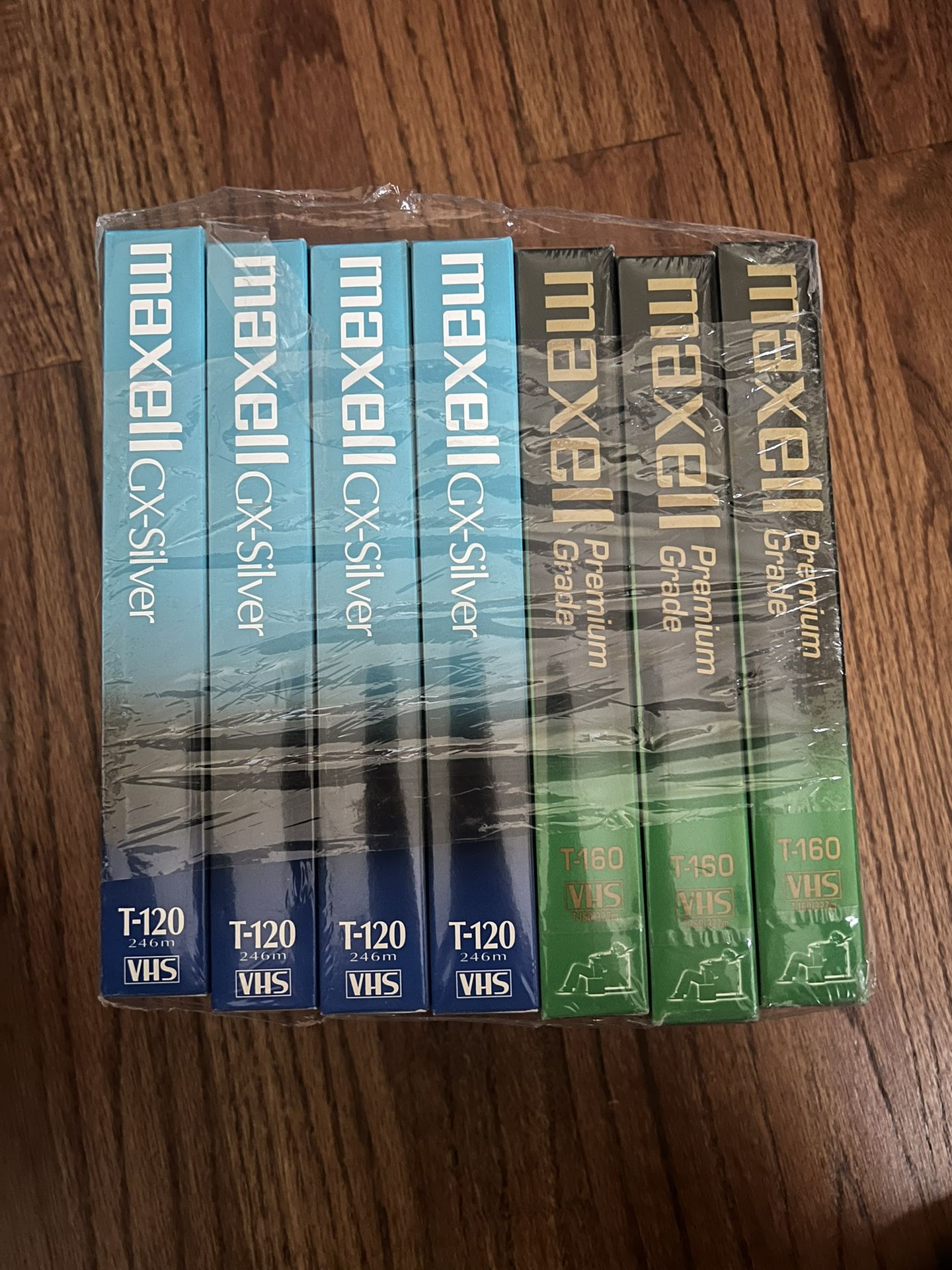 7 Vhs Tapes New Maxwell 
