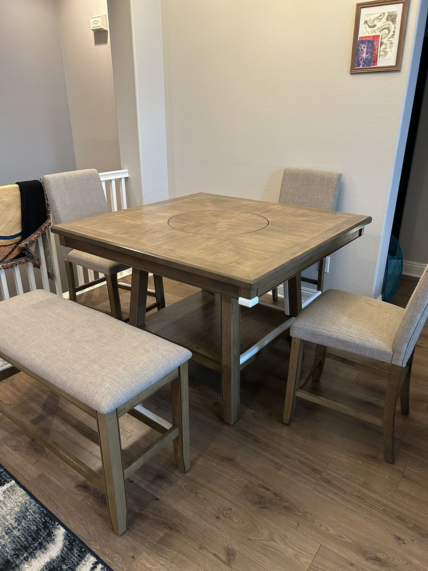 Living Spaces Dining Table And Free Chairs $200