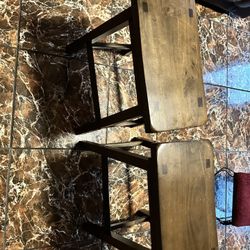 Set of 2 Wooden Bar Stools / Counter Stools — $40 OBO