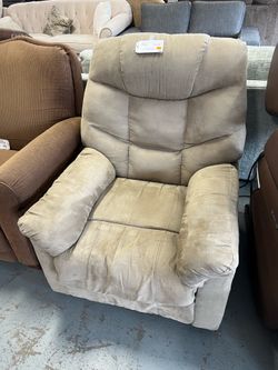 Tan recliner (in store)