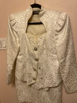 Julie Duroche Vintage Brocade Skirt Suit