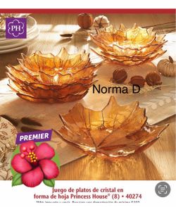 Set de 8 platos en forma de hoja nuevos en sus cajas 🌺 princess house 🌺