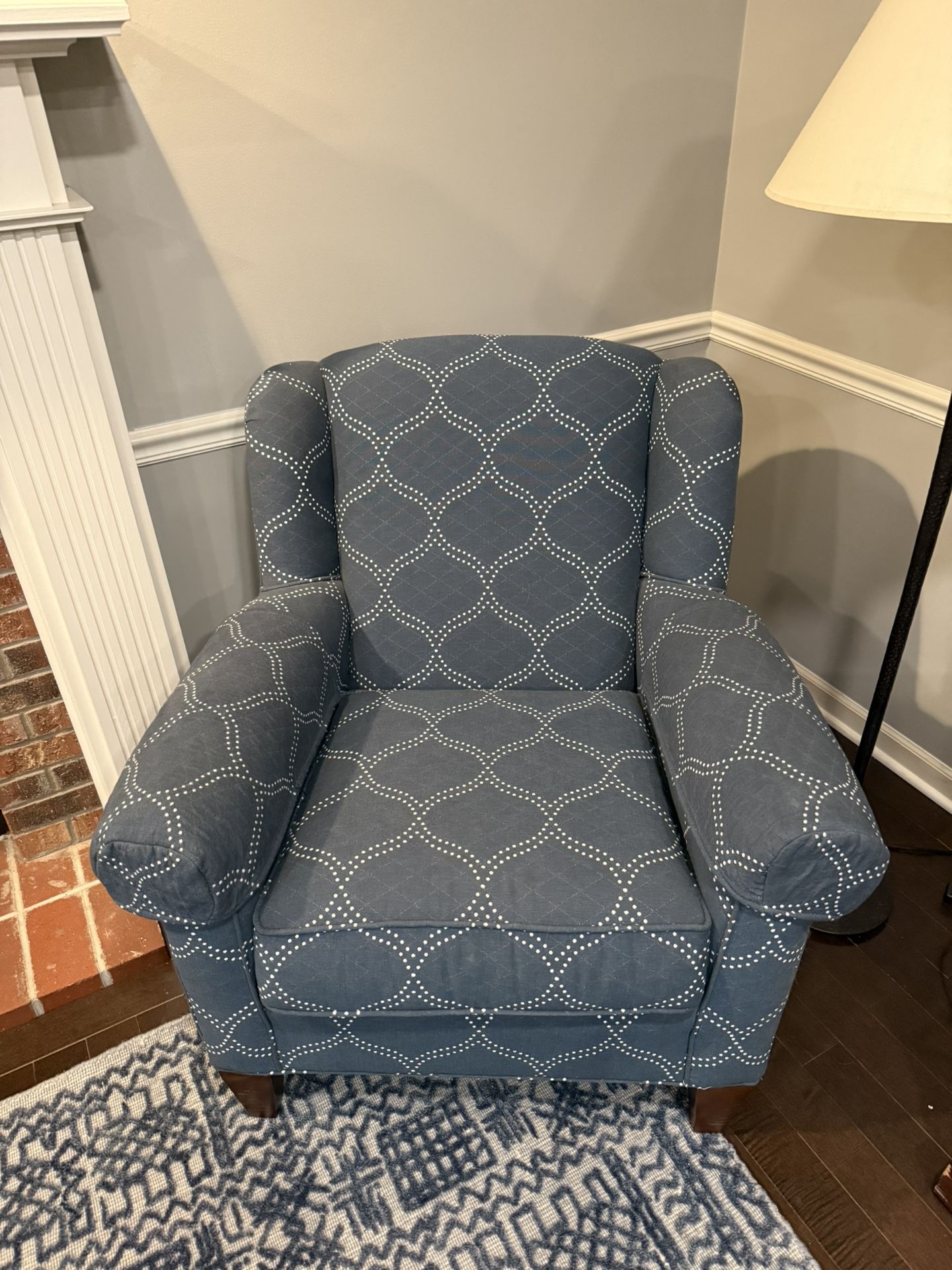 Blue Armchairs $100 each (2 Chairs, Can Be Sold Separately)