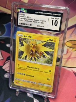 2023 POKEMON CLC CLASSIC CHARIZARD & HO-OH EX DECK #012 ZAPDOS CGC 10