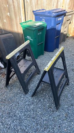 Plastic saw horses.Pending Pick-up