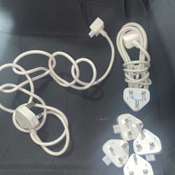 2 Apple Macbook Pro Power Ext Cable 3A 250V 05 B(contact info removed)  4 Adapters A1556 Lot